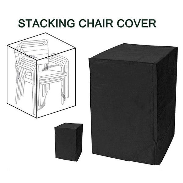 Stapling cover Vattentät uteplatsmöbelöverdrag Staplade stolar 210d, Lounge stolsöverdrag Utomhusstapelstolar