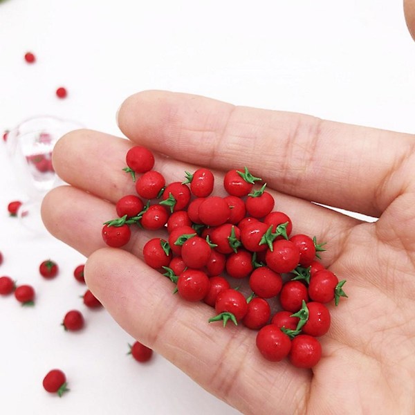 10 stk 1:12 skala dukkehus miniatyr kunstig frukt i harpiks