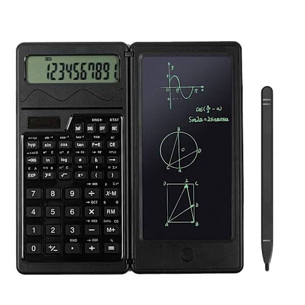Folding Scientific Calculator with Digital Writing Tablet
