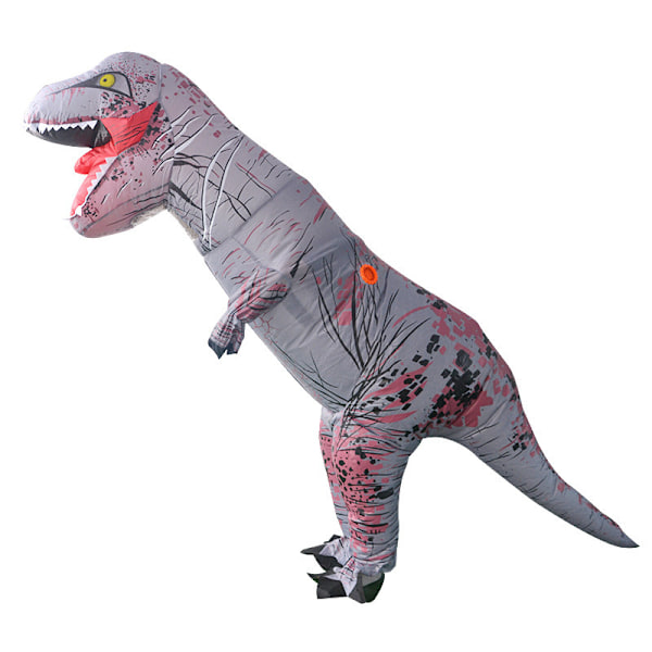 Oppustelig Dinosaur Kostume Tyrannosaurus Rex Oppustelig Kostume til Mænd, Kvinder og Børn, Sjovt Halloween Kostume Fest Rollespil_NA Gray Tyrannosaurus Rex Adult