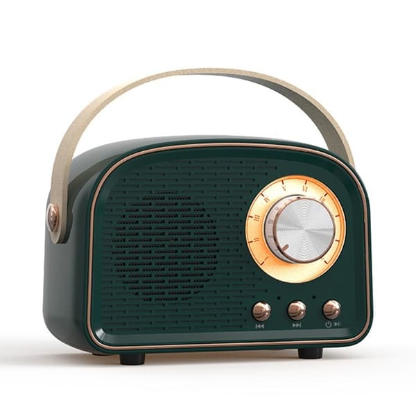 Mini Radio Bluetooth-kaiutin TUMMANVIHREÄ