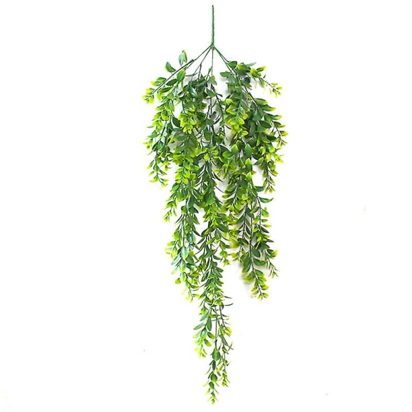 2st Faux hängande växter Falska hängande växter Konstgjorda bladgräs Grönande vinstockar Uv-resistenta plastväxter