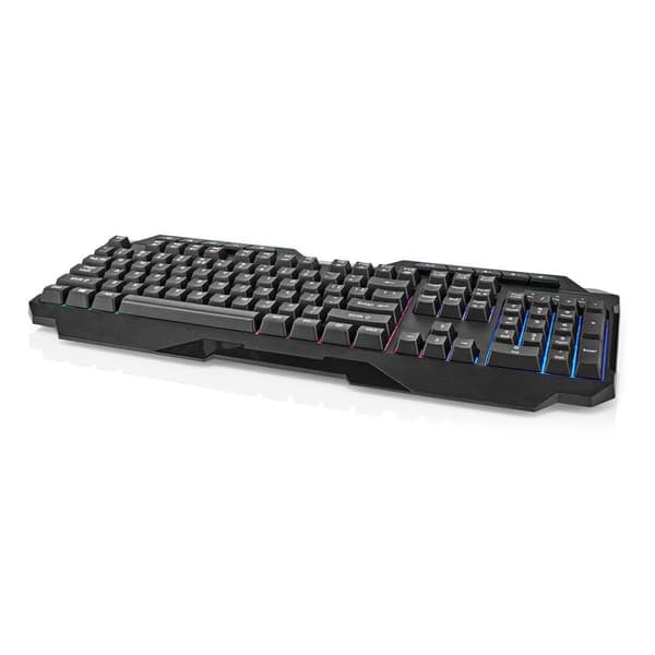 Langallinen pelinäppäimistö | USB Type-A | Kalvonäppäimet | LED | QWERTY | US-asettelu | USB-virta | Virtajohdon pituus: 1,30 m | Multimedia_NN