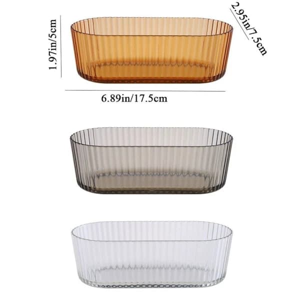 Fruktfat Snacks Tallrik TRANSPARENT Transparent