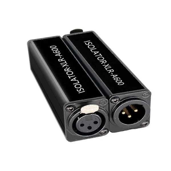 Ljudkabelisolator XLR Eliminerar Brus Jordloop Ljudisolator Eliminerar Brus