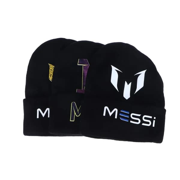 Messis Fotbollsmössa Bonnet Stickad Mössa Herr Dam Mode Unisex WC onesize