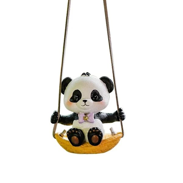 Panda bilpynt bildekorasjon Auto bakspeil hengende
