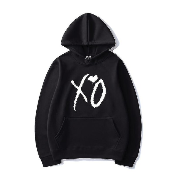 The Weeknd Printed huvtröjor Xo Mode Print Huvtröja Herr Kvinnor Harajuku Hip Hop Pullover Hoodie Toppar XXXL Dark Gray 2