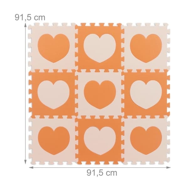 18-bitars pusselmatta hjärta_NN