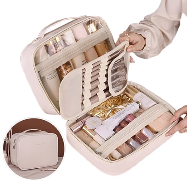 [NT] Multifunktionel 3-i-1 makeup taske