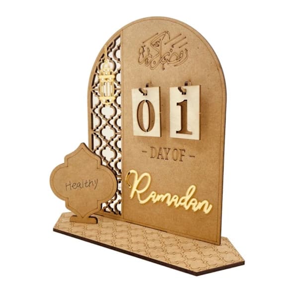 Ramadan Nedtællingskalender Eid Mubarak Dekoration