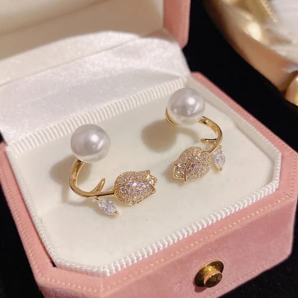 Perleheng Øredobber Hengende Earrin 2 2 2