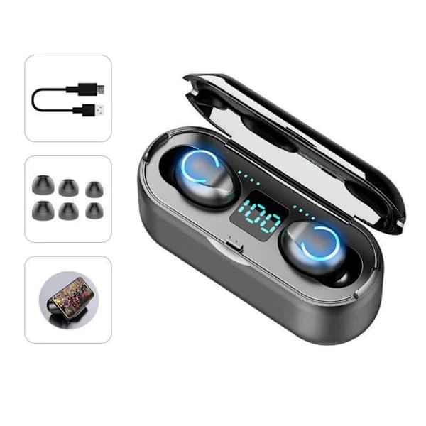 Bluetooth-kuulokkeet Langattomat Bluetooth 5.0 In-Ear musta