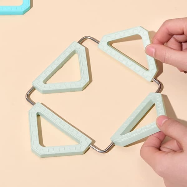 [NT] Sammenleggbare silikonunderlag, silikonunderlag, silikonunderlag, underlag for varme retter, silikon gryteunderlag