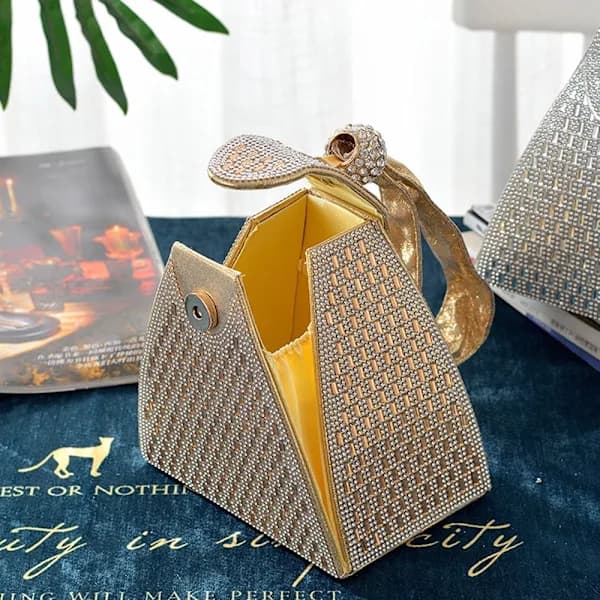Party Clutch Väskor Dam Aftonväska GULD guld