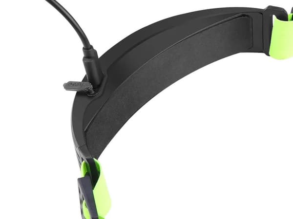 LED-hodelykt / Pannlampe med refleks - Oppladbar