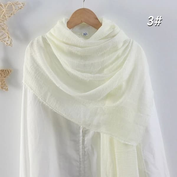 Crinkle Skjerf Vanlig Hijab LILLA Lilla
