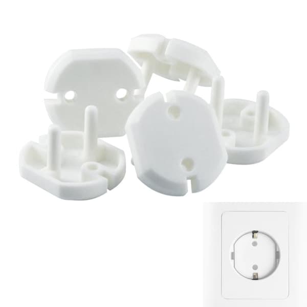 /Hc/10-Pack - Petskydd / Uttagsskydd - Barnsäkerhet - Vit