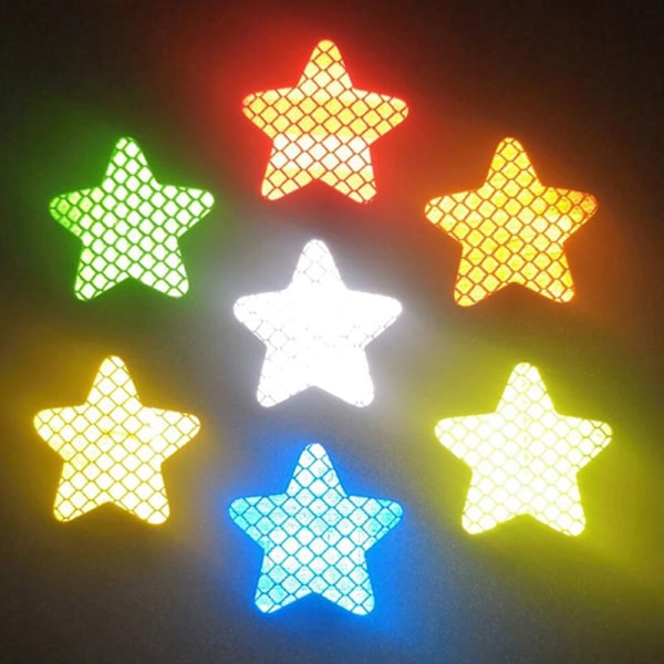 6-pack Effektfulla Reflex Stjärnor/NC/ Orange