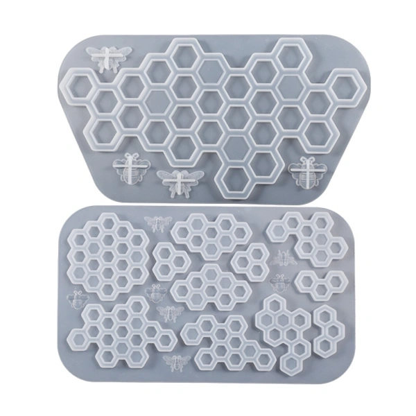 Honeycomb Formar Nyckelring Form 2 2 2