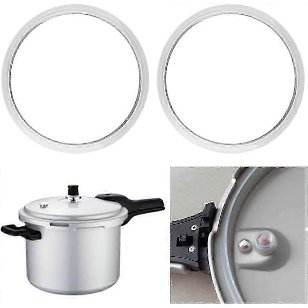 /NN/ 2-pack 22 cm Silikon Tryckkokare Packning - BPA-fri Läcksäker Tätningsring, Miljövänliga Köksredskap