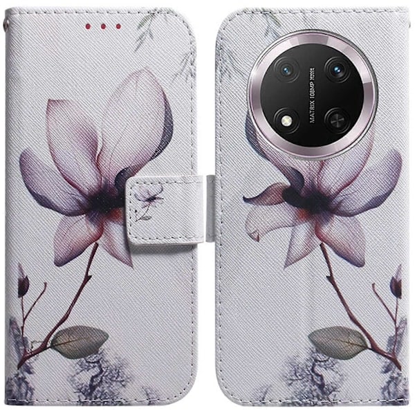 /NN/Pung-etui til Honor X9c 5G med mønstertryk i læder Multicolor Style B