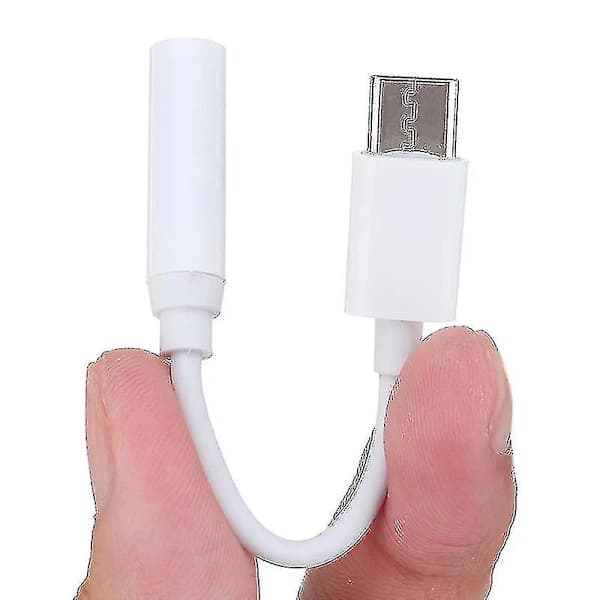 USB-C til 3,5 mm hovedtelefonadapter lydstikkabel til smartphone