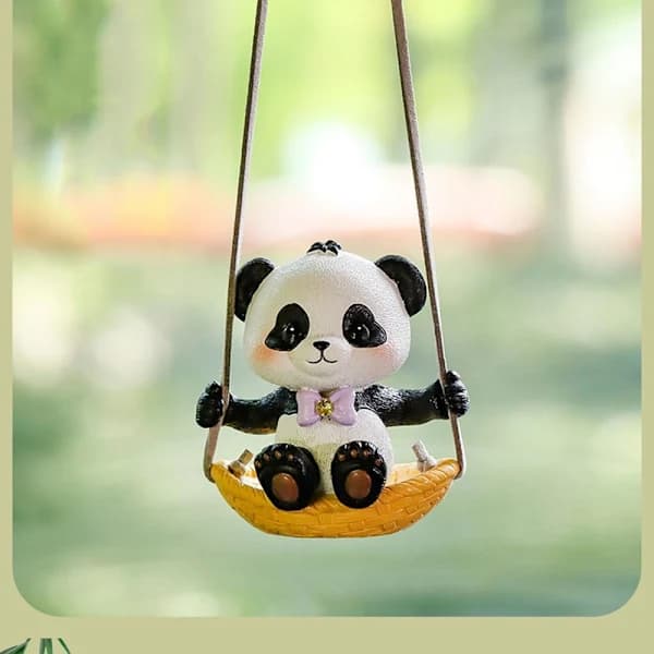 Panda bilpynt bildekorasjon Auto bakspeil hengende
