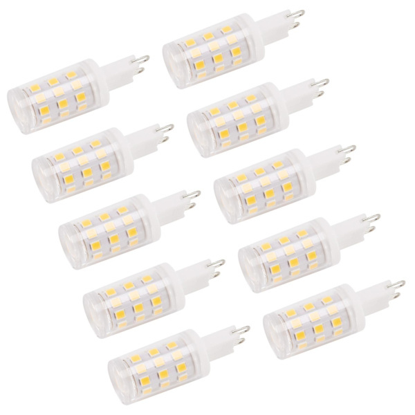 (NN) 10-pack G9-lampor, 3W halogenlampor, energibesparande G9-sockel.