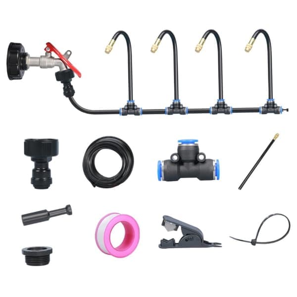 Automatic Watering Can with 360° Sprinkler - 5m Irrigation System - Adjustable Water Distribution