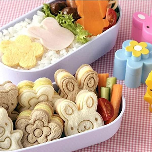 Mini Smørbrødformer Figurer For Barn Plast Bento Form Smørbrød