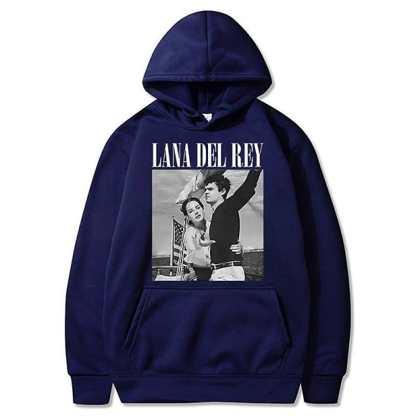 90-talssångerska Lana Del Rey Ldr Sailing Graphics Luvtröjor Unisex Harajuku Men Vintage Långärmad Oversized Sweatshirt Streetwear 3XL Hidden green