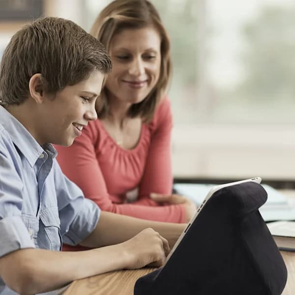 /NN/Tablet Pudeholder Foldbar Blød Pude Tablet Grå