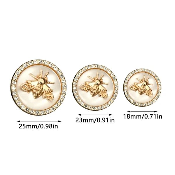 10 stk Strassknapper Perlehårnåler ROSA 25MM Rosa 25mm