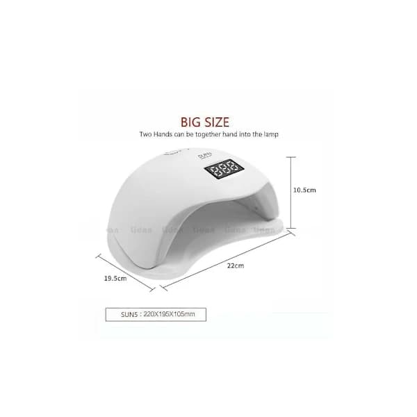 48W UV/LED-lamppu ajastintoiminnolla, valkoinen
