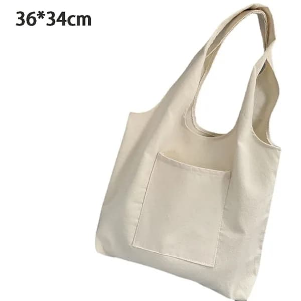 Canvas taske skuldertaske SORT sort