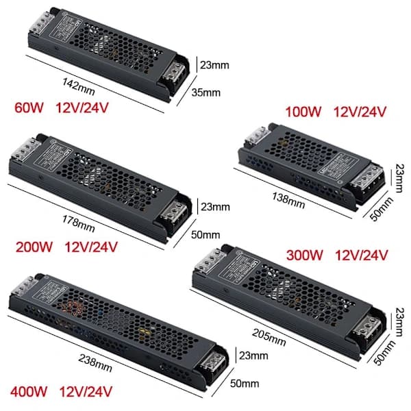 LED-virtalähde 12V400W 400W 12V400W
