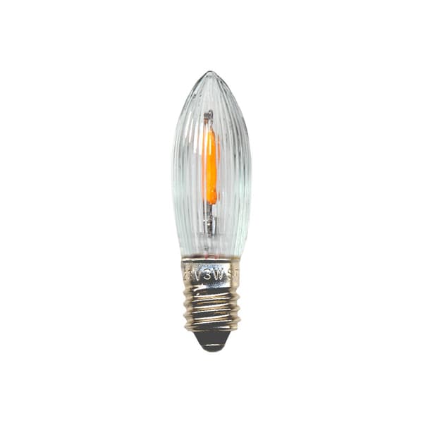|NN| 3 stk. LED-filamentpærer for adventslysestaker E10 universal