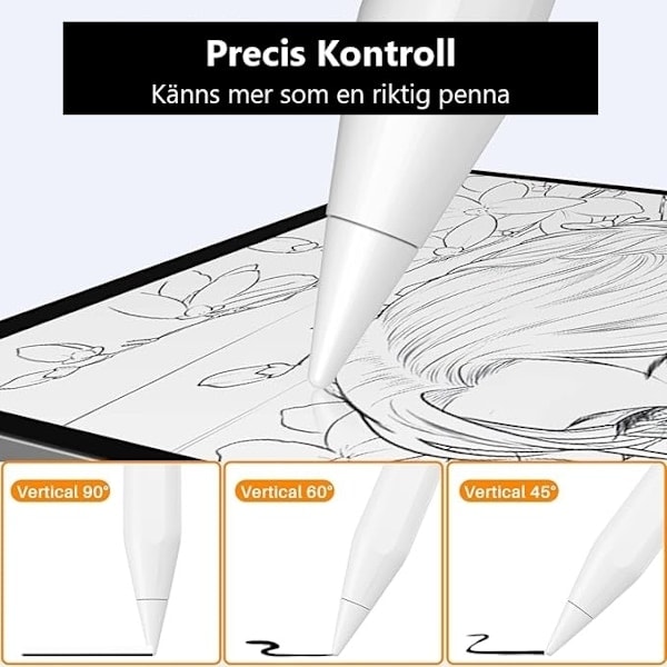 /Hc/Erstatningsspids til Apple Pencil 1/2 Gen – 4 stk. spidser til Apple penne