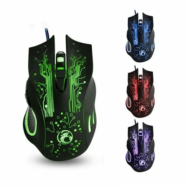 /Hc/Gaming Mouse with Shifting Light / Computer Mouse - Estone X9 Black