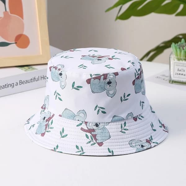 Sommar Bucket Hat Cap VIT Hvid