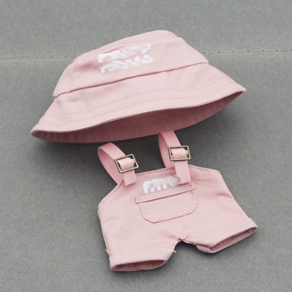 /NC/Høj Kvalitet Engros Luksus Designer Labubu Tøj med Bucket Hats 2-delt Sæt Outfit Labubu Beklædning MIU