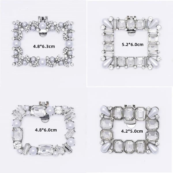 2 stk. skoklips glitrende dekorative klips STIL 4 STIL 4 Stil 4