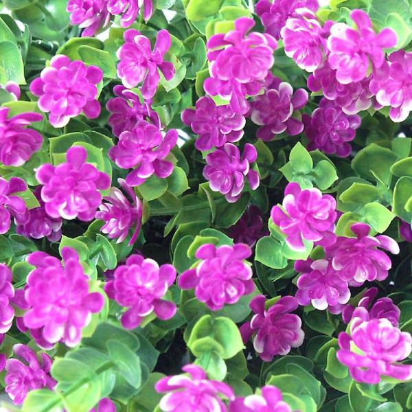 5 st konstgjorda små Lotus konstgjorda Milan gräs Plast pseudostamväxter för hemträdgård bröllopsdekoration Purple