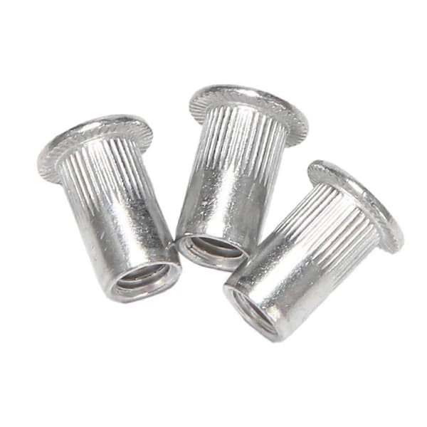 M5 Aluminium Flat Hode Nitmutter Innsettingsmuttere Silverton 60stk