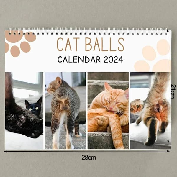 Kattarslar Kalender 2025 Vægkalender