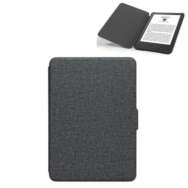 {NT} Tygfodral för Kindle 6\" skyddskompatibelt med Kindle 11:e generationen (2022 års modell), svart, sömn/väckning