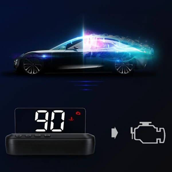 Bil Hastighetsprojektor Head Up Display Mätning av Körsträcka