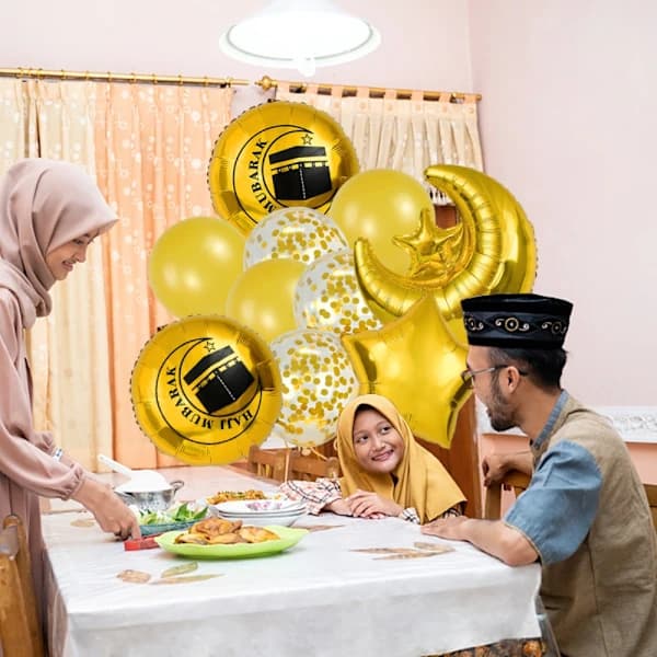 10 stk. al-Adha Balloner Eid Mubarak