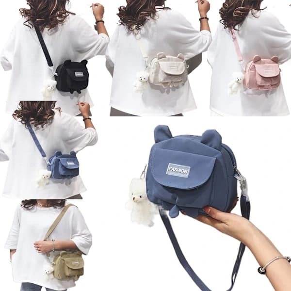 Messenger Kitty Bag Skulderveske HVIT Hvit